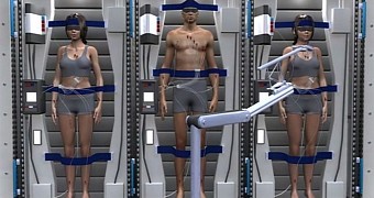 Image shows what astronauts would look like when in therapeutic hypothermia