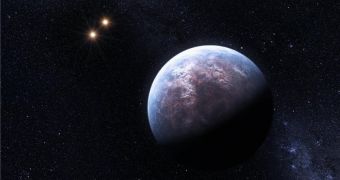 Artist's rendering of Gliese 667 C, one of the newly found exoplanets