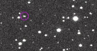 Asteroid 2014 AA as seen by the Catalina Sky Survey on January 1, 2014