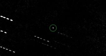 This January 31, 2011 image shows the potentially-hazardous asteroid Apophis