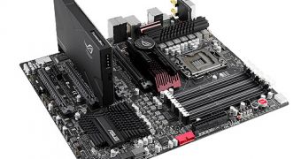 Asus Rampage III Black Edition LGA 1366 motherboard with Thunderbolt add-on card