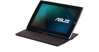 The new Asus Eee Pad Slider tablet