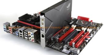 Asus Crosshair V Formula AMD Bulldozer motherboard with ThunderBolt add-on card