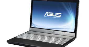 Asus N55SF notebook with Bang & Olufsen ICE Power sound system