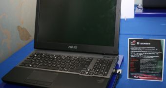 Asus G-Series notebook with Ivy Bridge CPU and Nvidia Kepler graphics