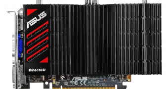 Asus passively cooled GTS 450 DirectCU graphics card