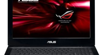 Asus ROG G53SX gaming notebook - Front