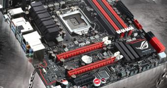 Asus ROG Maximus V Gene Intel Z77 Micro-ATX Motherboard Pictured