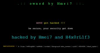 Asus Sites Hacked and Defaced by Hmei7