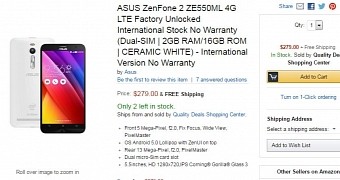 Asus Zenfone 2 Goes on Sale in the United States via Amazon