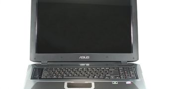 The Asus G70S gaming notebook