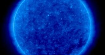 Extreme ultraviolet image of the Sun