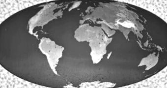 A view of the 3D Earth map IBM researchers created using a new technology