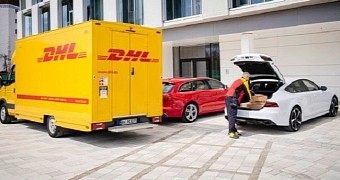 DHL delivers your package to your Audi