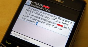 Beware of scams that come via SMS