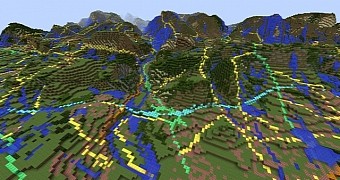 Minecraft aerial view