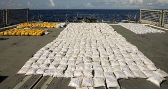The heroin was in 46 bags hidden inside cement sacks