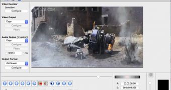 Avidemux 2.6.9 editing a Chappie trailer