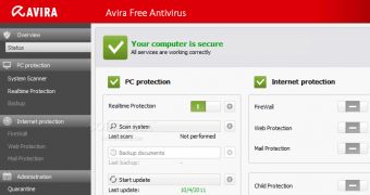 Avira comes with a new interface