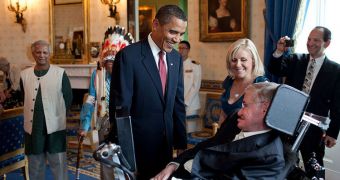 Hawking seen here with US President Barack Obama
