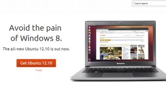 Ubuntu 12.10 official website