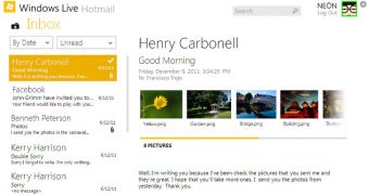 Microsoft won't design such an app, as Hotmail would be soon retired