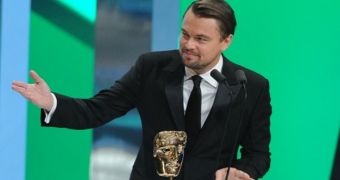 Leonardo DiCaprio at the BAFTAs 2014 in London