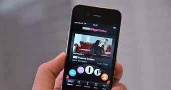 BBC iPlayer Radio running on iPhone