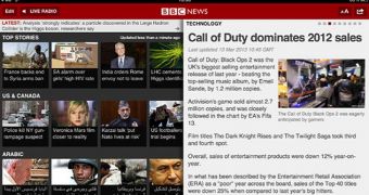 BBC News iPad screenshot
