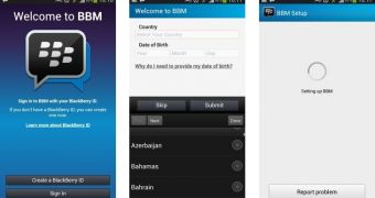 BlackBerry Messenger for Android (screenshots)
