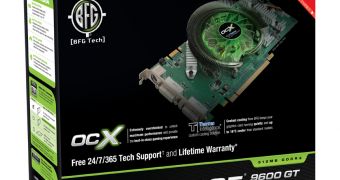 The BFG GeForce 9600GT OCX