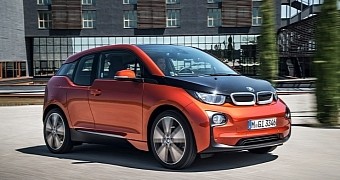 The i3 is one of the electric cars made by BMW