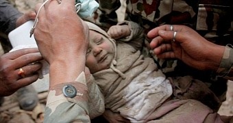 Baby boy survives Nepal earthquake