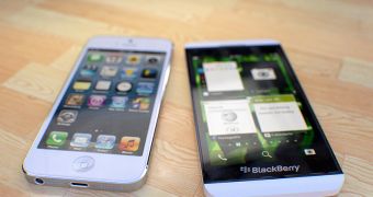 BlackBerry 10 Phones Compared to iPhone 5 in New Renders