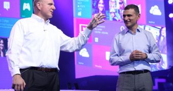 Ballmer talking about Microsoft's new products in Israel