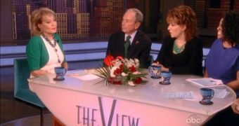 Barbara Walters gets a special welcome on The View from Mayor Michael Bloomberg