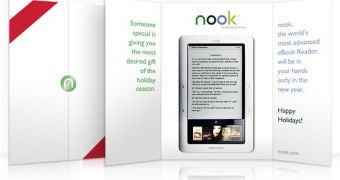 The Nook e-reader holiday certificate