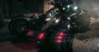 Batman: Arkham Knight's Batmobile in battle mode