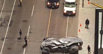 The Batmobile pops up on "Suicide Squad" set in Toronto