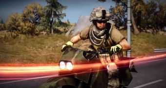 Use dirt bikes in Battlefield 3: End Game