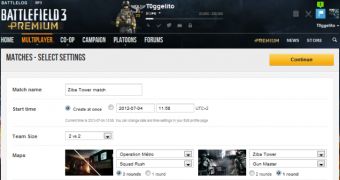 Customize your Battlefield 3 match by using the new feature