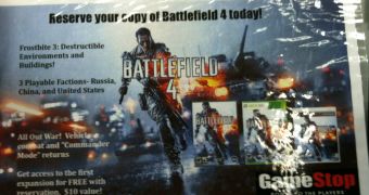 Battlefield 4 GameStop pre-order poster