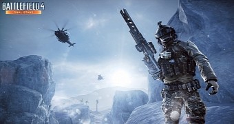 Arctic railgun action in Battlefield 4