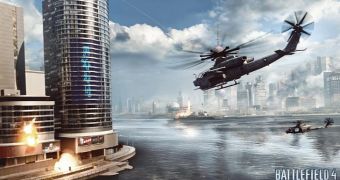 Battlefield 4 features many helicopters
