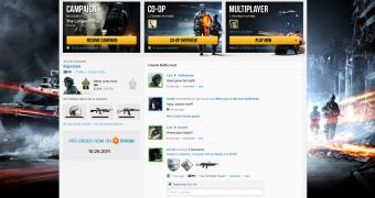 Battlefield 3 Battlelog screenshot