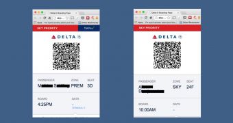 Hacked boarding pass