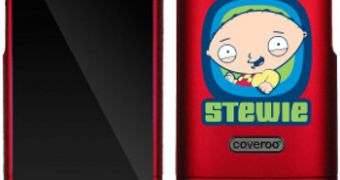 "Stewie Griffin from Family Guy" design on Premium iPhone Case in Red