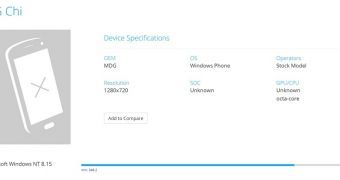 Windows 10 Mobile device shows up in benchmarks