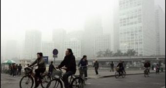 Image of Beijing during a rather similar pollution wave in October this year