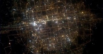 Beijing Seen from Space During the Night Is Gorgeous
